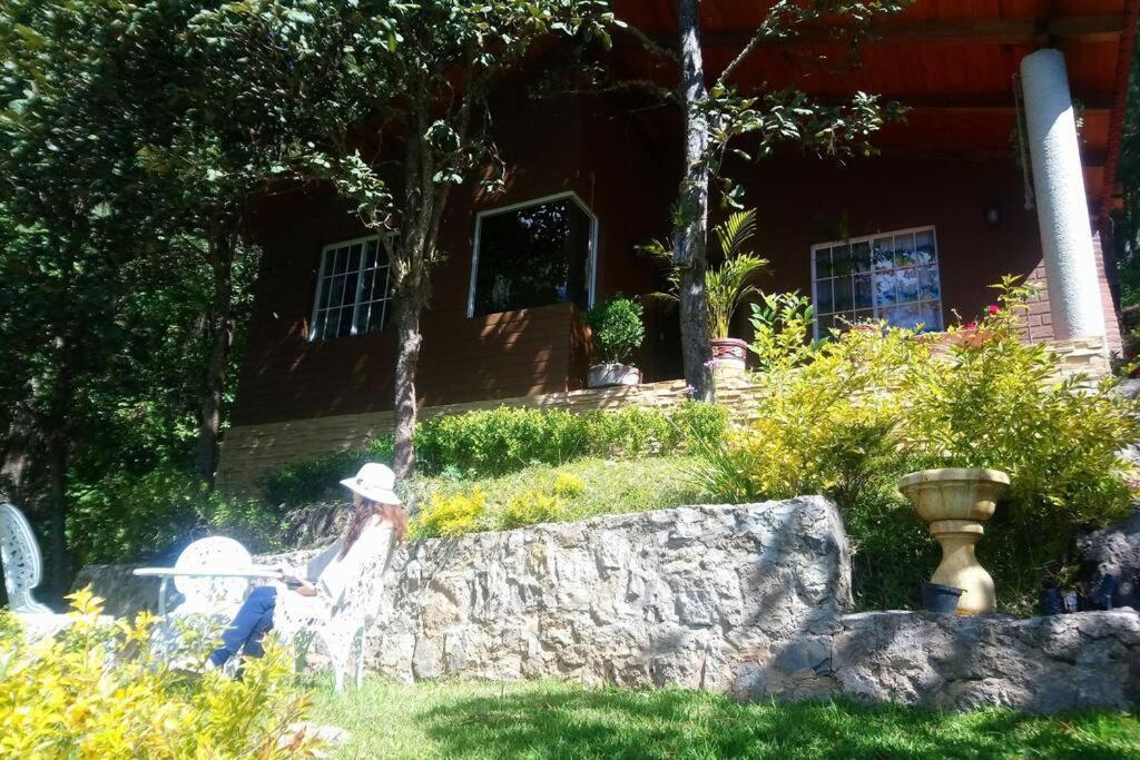 Cabana Con Banera Y Chimeneas En Puesta De Sol El Pacifico ภายนอก รูปภาพ