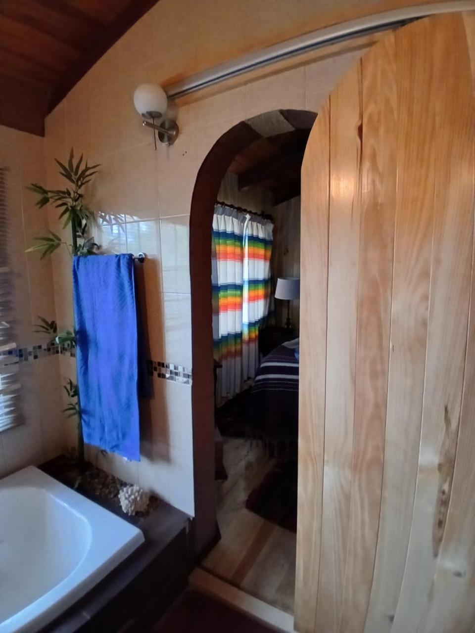 Cabana Con Banera Y Chimeneas En Puesta De Sol El Pacifico ภายนอก รูปภาพ
