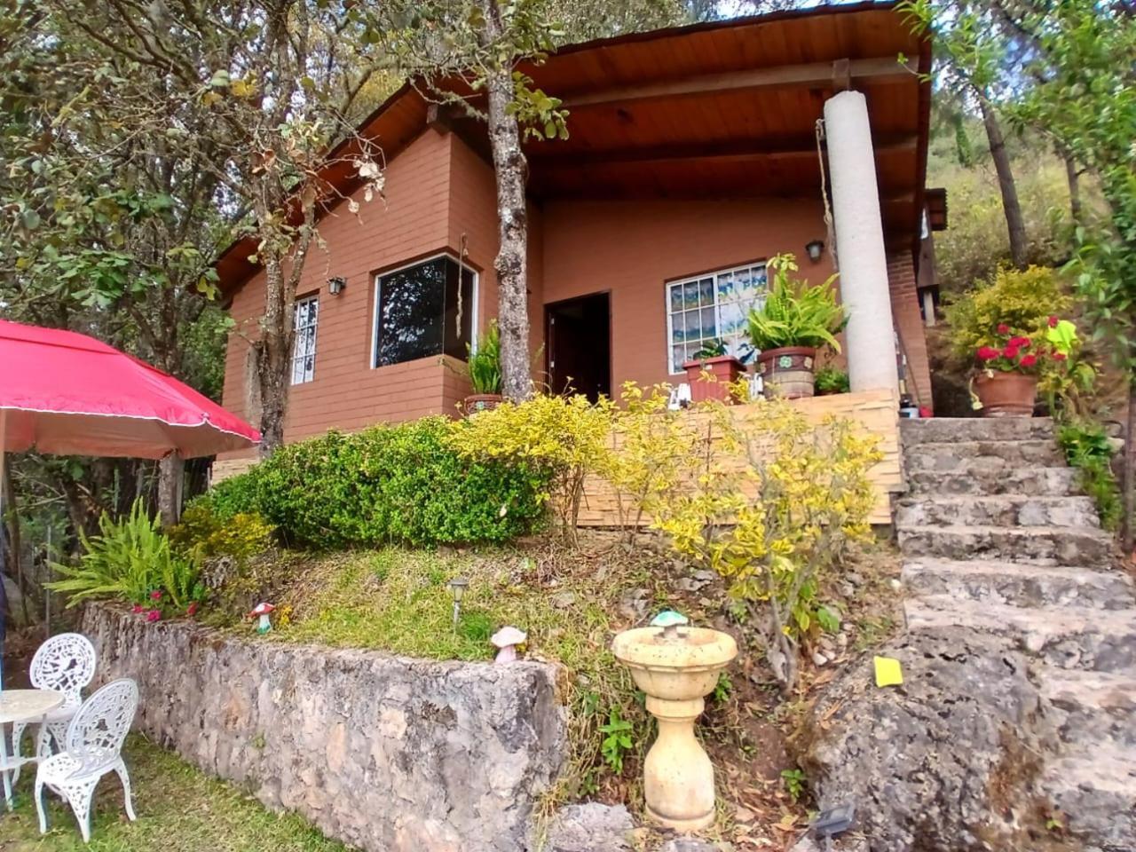 Cabana Con Banera Y Chimeneas En Puesta De Sol El Pacifico ภายนอก รูปภาพ