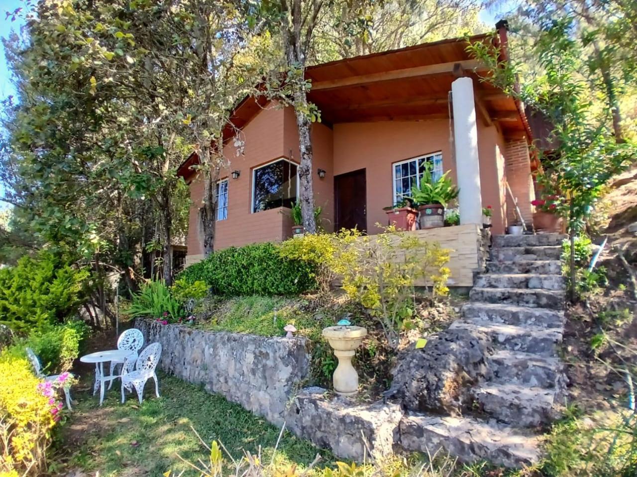 Cabana Con Banera Y Chimeneas En Puesta De Sol El Pacifico ภายนอก รูปภาพ